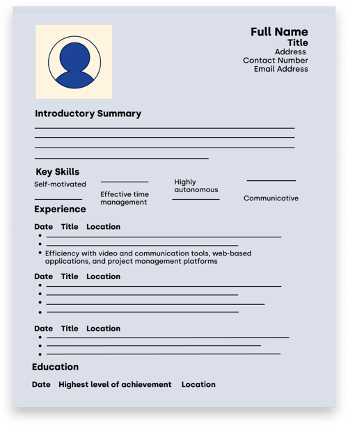 CV no experience