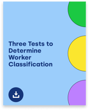 Three Tests to Determine Worker Classification cover