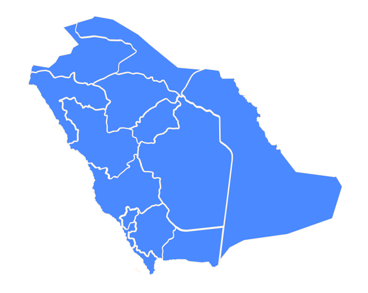 map of Saudi Arabia